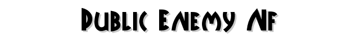 Public Enemy NF font